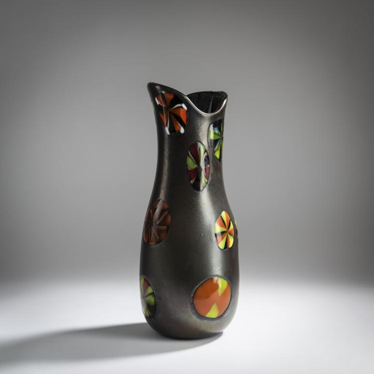 Bild 1 zu Objekt, 'Nerox stellato' vase, 1954, Ermanno Toso, Toso, Fratelli, Murano, 158C 973
