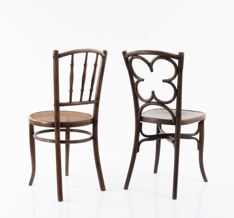 2 chairs, 1860s – Thonet or Kohn, Vienna | Lot 437 – International Design