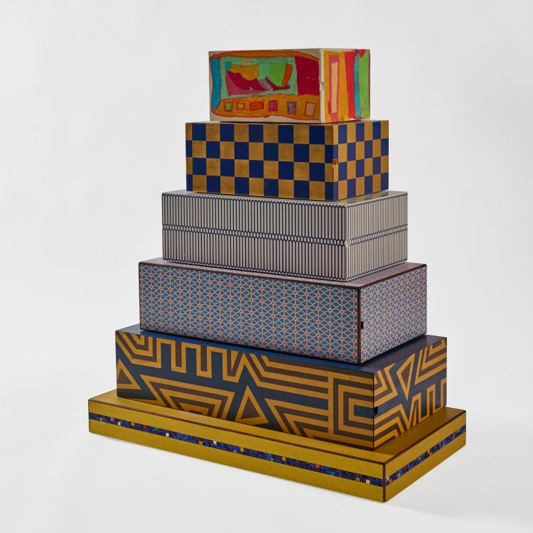 Bild 6 zu Objekt, Schubladenschrank 'Nigritella Nigra' aus der 'Museum Market'-Serie, 1993 (Entwurf), Alessandro Mendini, Design Gallery Milano, Mailand / Milan, 