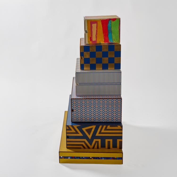 Bild 9 zu Objekt, Schubladenschrank 'Nigritella Nigra' aus der 'Museum Market'-Serie, 1993 (Entwurf), Alessandro Mendini, Design Gallery Milano, Mailand / Milan, 