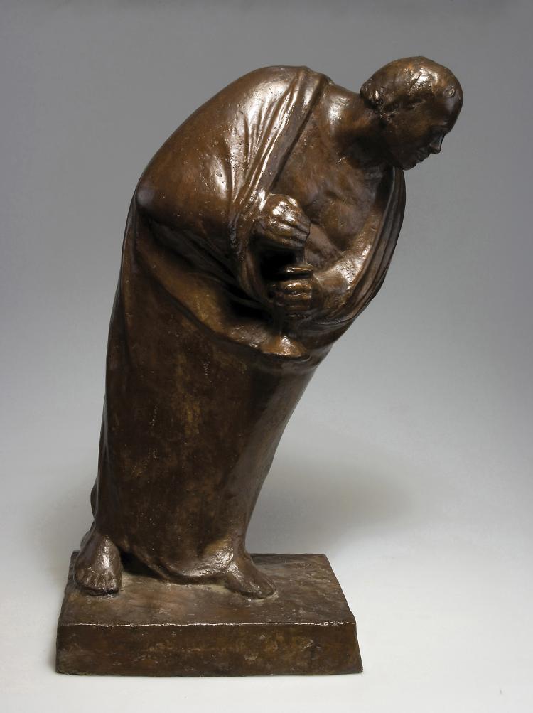 Hauptbild zu Objekt, Der Einsame, 1911, Ernst Barlach, Noack, H. Berlin, 068 794
