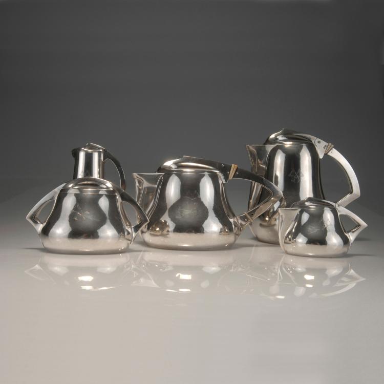 Bild 2 zu Objekt, 'Service I' coffee- and teaset, 1902/03, Henry van de Velde, Koch & Bergfeld, Theodor M&uuml;ller, 100C 21