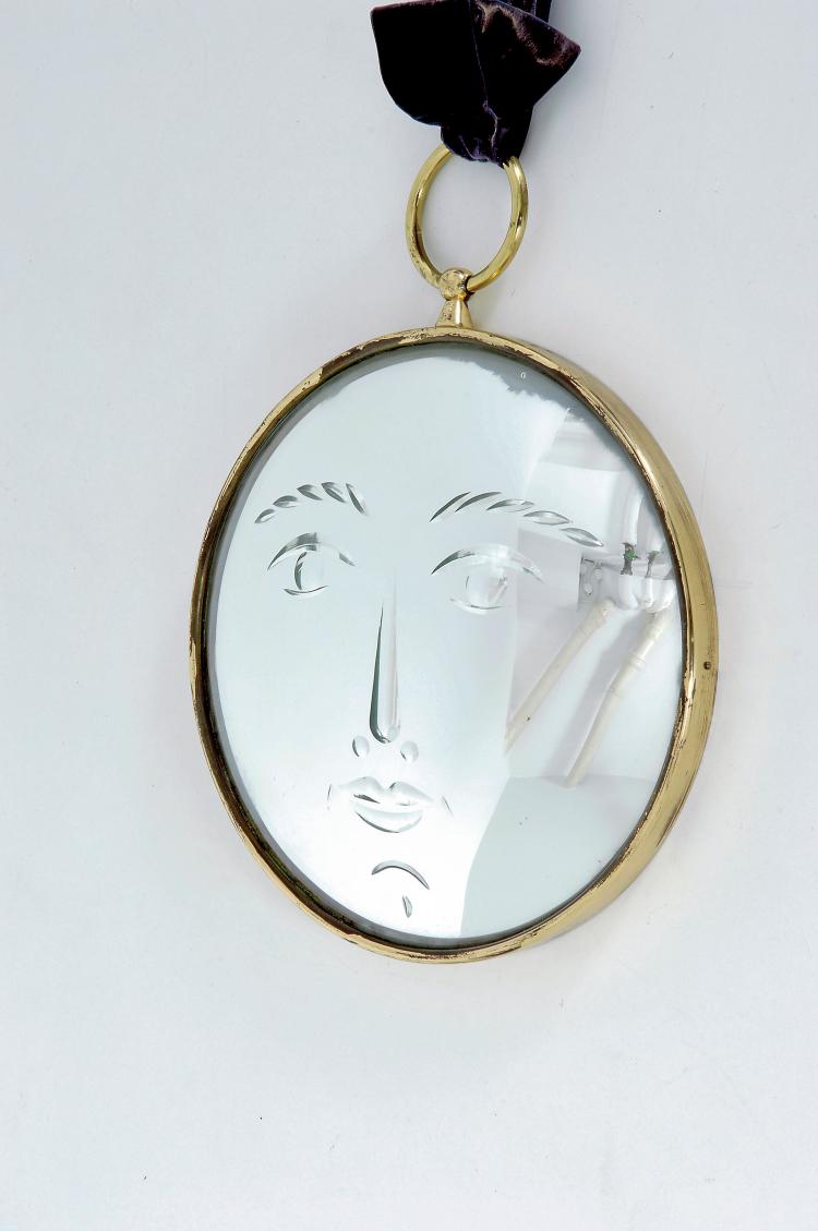 Hauptbild zu Objekt, Spiegel 'Viso', Piero Fornasetti, Fornasetti, Mailand, 100C 161