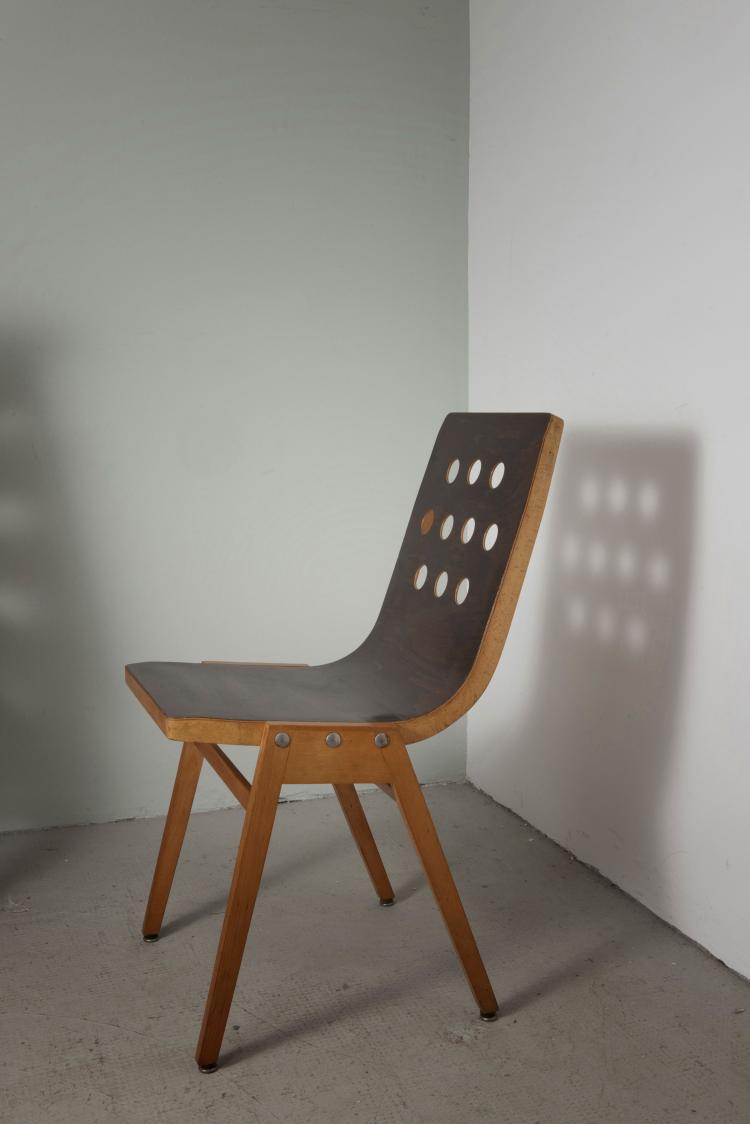 Bild 1 zu Objekt, Sechs 'Stadthallenst&uuml;hle - 3-4-3', Roland Rainer, Pollak, E. & A., Wien, 100C 110