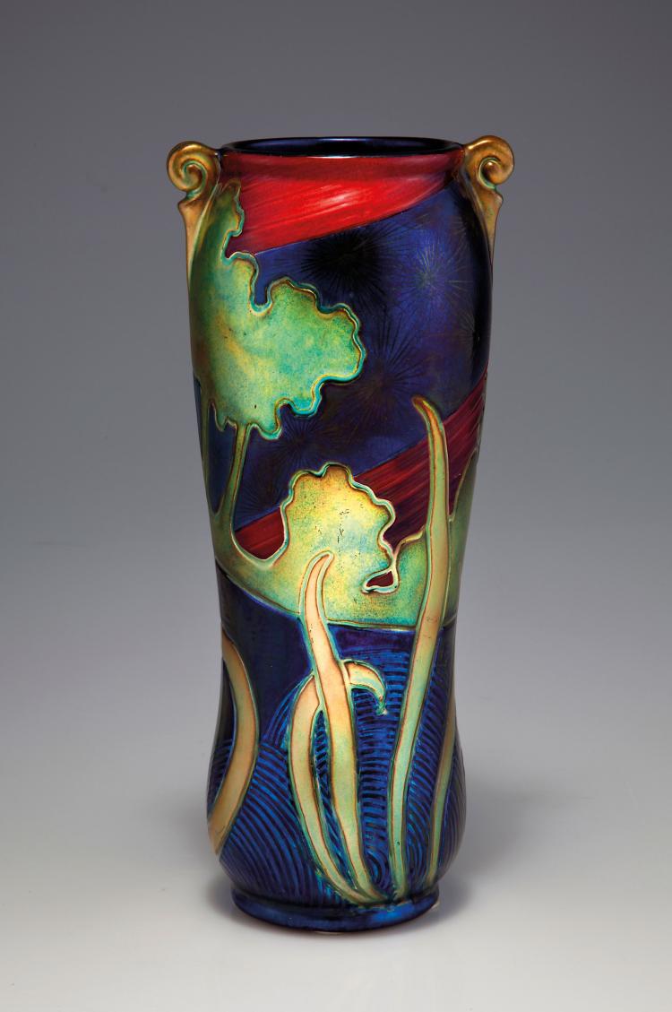 Hauptbild zu Objekt, Henkelvase, um 1900, Zsolnay, P&eacute;cs, 099 568