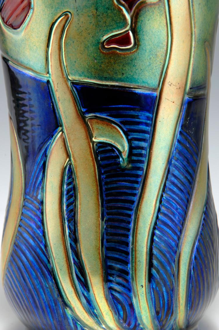 Bild 3 zu Objekt, Henkelvase, um 1900, Zsolnay, P&eacute;cs, 099 568