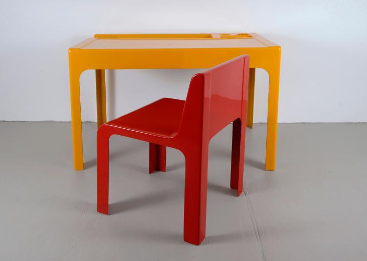 Bild 3 zu Objekt, Tisch und Stuhl 'Ozoo', Marc Berthier, D. A. N., Paris, 100C 181