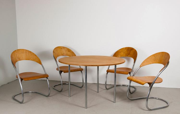 Hauptbild zu Objekt, Stehleuchte, Jacques Adnet, Frankreich, 100C 82