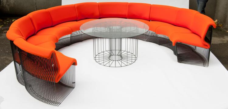 Hauptbild zu Objekt, Sitzgruppe 'Pantonova - Serie 100' , Verner Panton, Fritz Hansen, Aller&ouml;d, 100C 210