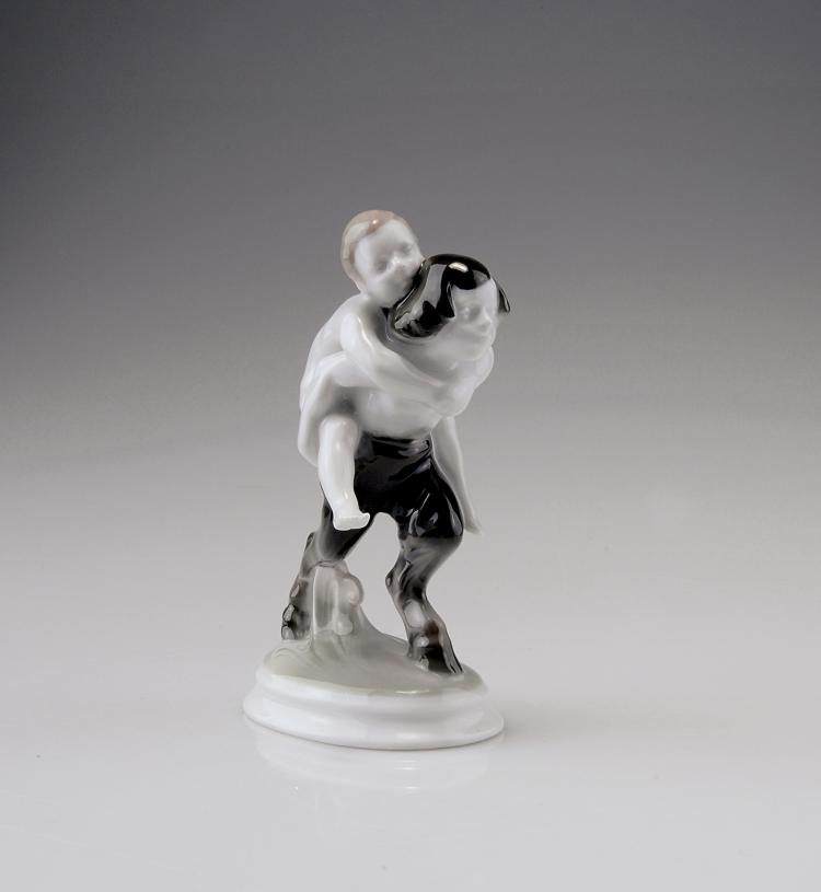 Hauptbild zu Objekt, 'Faunflucht', 1913, Albert Caasmann, Rosenthal, Selb, 111A 410