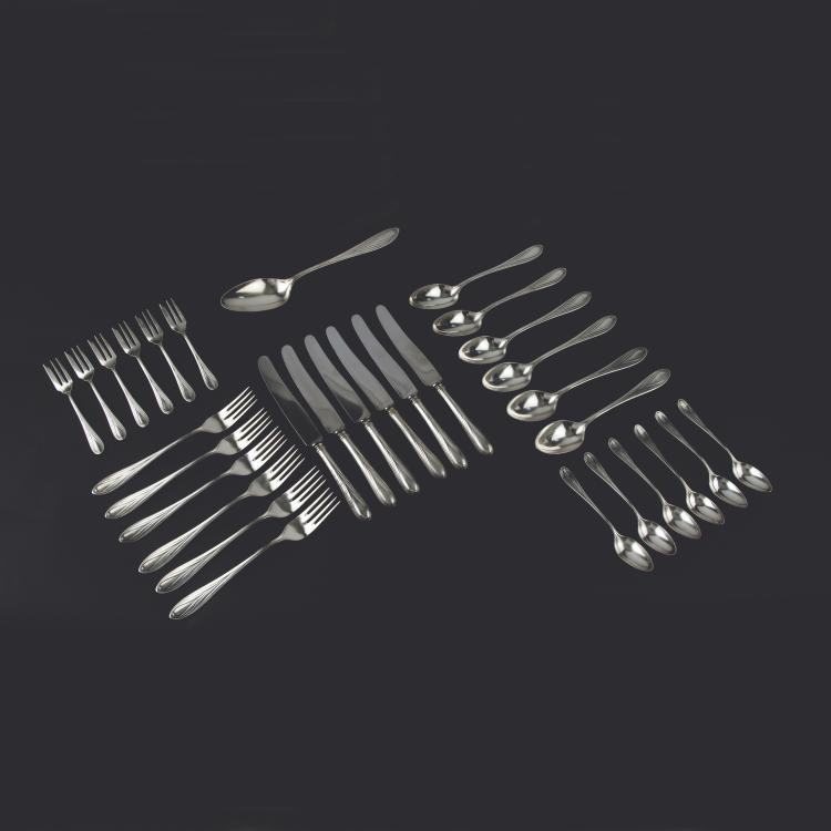 Hauptbild zu Objekt, '3001' dining cutlery, 1901/02, Hans Christiansen, Bruckmann & S&ouml;hne, Heilbronn, 120 759