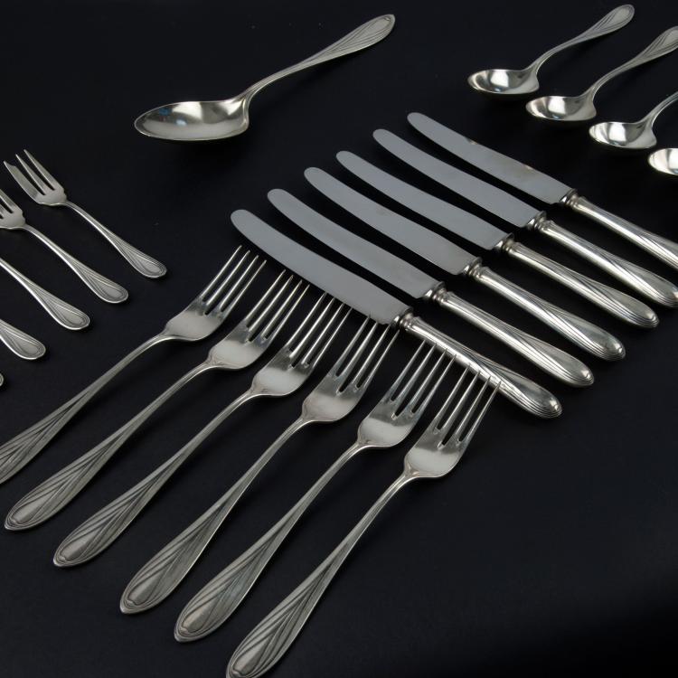 Bild 1 zu Objekt, '3001' dining cutlery, 1901/02, Hans Christiansen, Bruckmann & S&ouml;hne, Heilbronn, 120 759