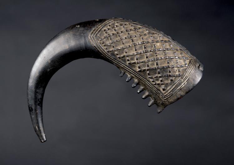 Hauptbild zu Objekt, Trinkhorn, Demokratische Republik Kongo, 115B 42