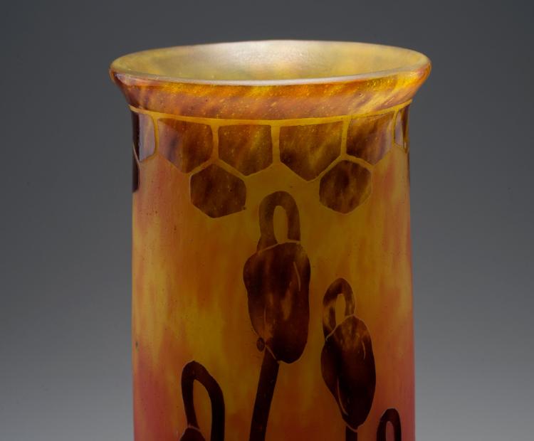 Bild 2 zu Objekt, 'Campanules' vase, 1922-25, Schneider, Epinay-sur-Seine, 111A 198