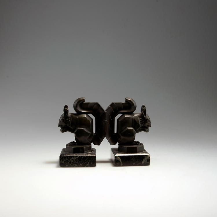 Bild 2 zu Objekt, Pair of 'squirrel' bookends, 1920s, LeVerrier, Max, Paris, 111a 576