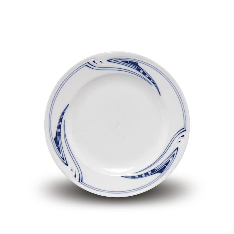 Hauptbild zu Objekt, 'Whiplash' starter plate, Henry van de Velde, Meissen, KPM, 112A 45