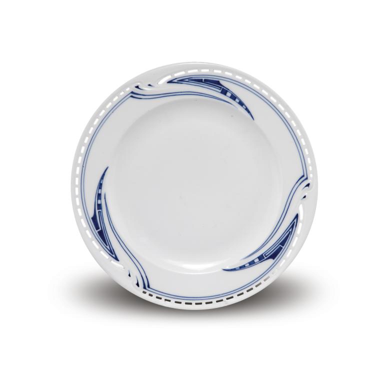 Hauptbild zu Objekt, 'Whiplash' cake plate, Henry van de Velde, Meissen, KPM, 112A 46