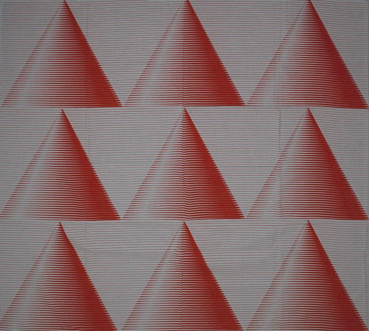 Hauptbild zu Objekt, Two fabric swatches, 'Pyramide - Cone', 1974, Verner Panton, Mira X, Suhr, 119A 268