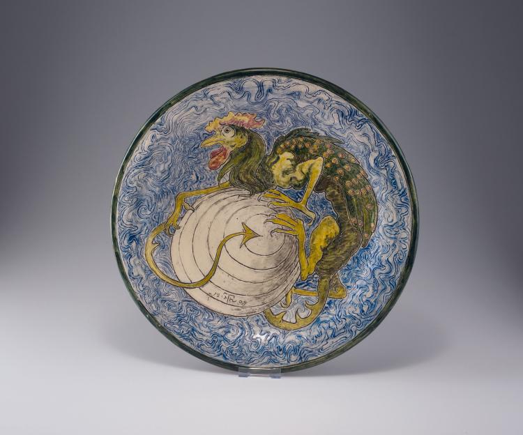 Hauptbild zu Objekt, , Hans Thoma, Karlsruhe, Majolikamanufaktur, 111A 435