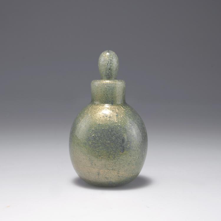 Hauptbild zu Objekt, Flakon 'Sommerso a bollicine', um 1935, Carlo Scarpa, Venini & C., Murano, 113B 129