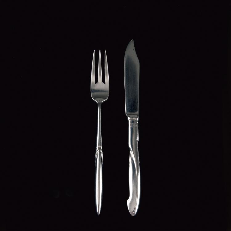 Hauptbild zu Objekt, 'Model I' fruit knife and fruit fork, Henry van de Velde, Koch & Bergfeld, Bremen, 112A 54