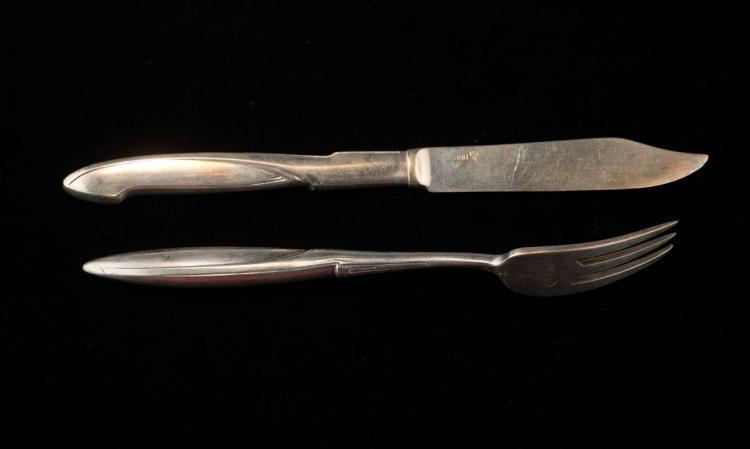 Bild 1 zu Objekt, 'Model I' fruit knife and fruit fork, Henry van de Velde, Koch & Bergfeld, Bremen, 112A 54
