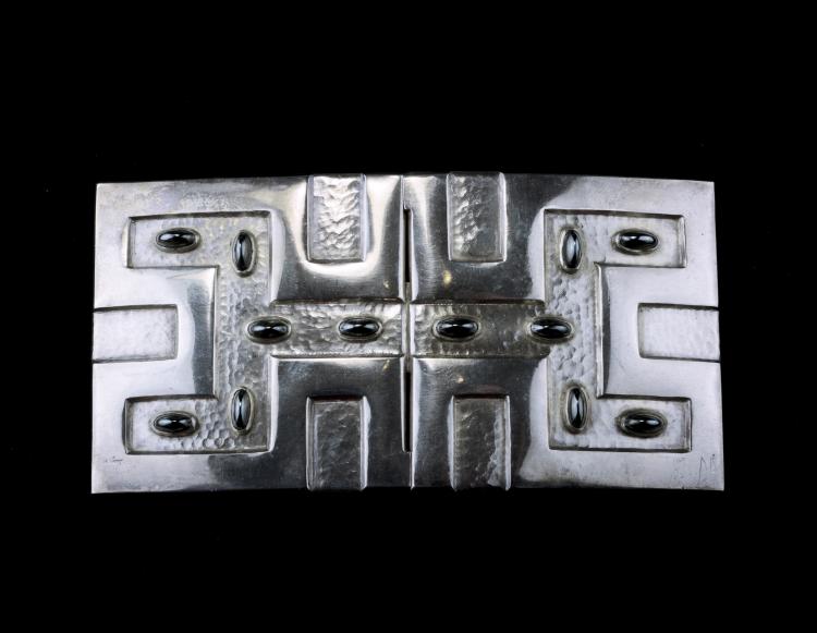 Hauptbild zu Objekt, Belt buckle, Johannes Ludovicus Mathieu Lauweriks, Hagener Silberschmiede; Zwollo, Frans, 112A 71