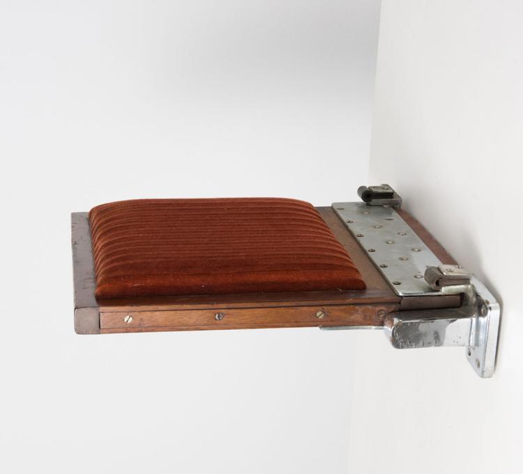 Bild 1 zu Objekt, Folding seat from the first class rail carriage of the SNCB,, Henry van de Velde, SNCB, 112A 86