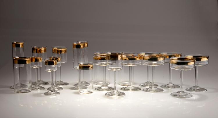 Bild 1 zu Objekt, Sechsteiliges Gl&auml;serset aus dem 'Wertheim'-Service, 1902 , Peter Behrens, Poschinger, Benedikt von, Oberzwieselau, 112A 37