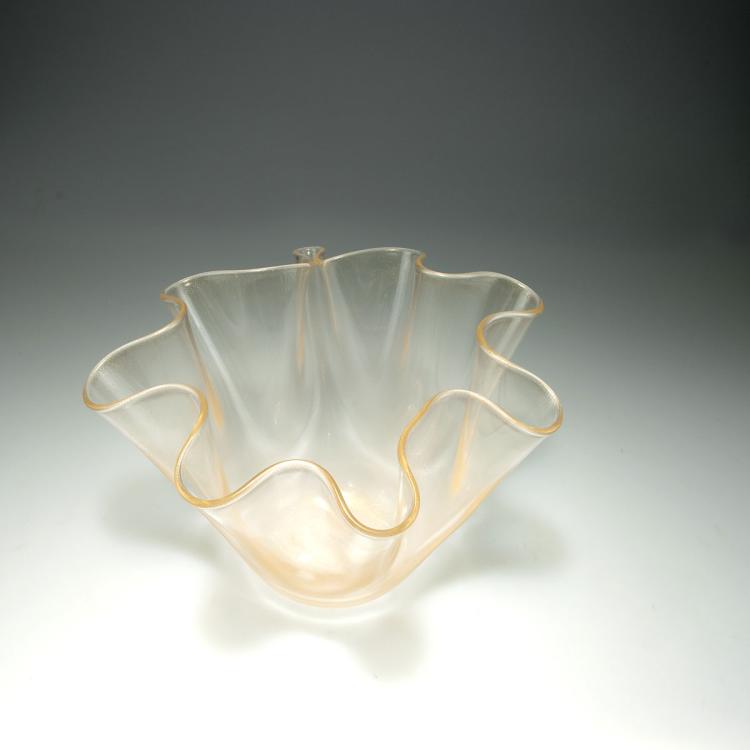 Bild 1 zu Objekt, Vase 'Fazzoletto', um 1950, Murano, 113B 142