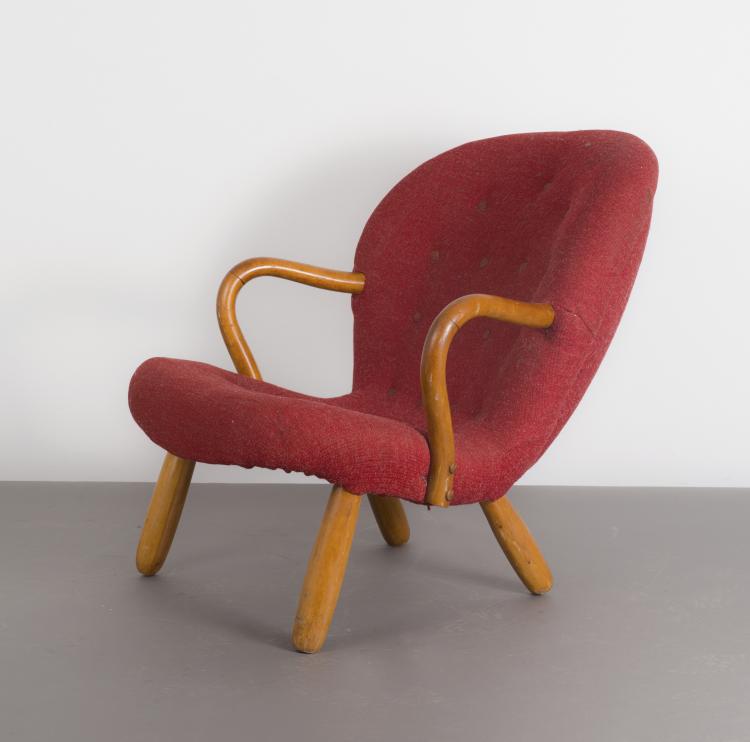 Bild 4 zu Objekt, 'Clam' armchair, Philip Arctander, Johanssons, Sune, M&ouml;belfabrik, N&auml;ssj&ouml;, Schweden (zugeschrieben), 112A 123