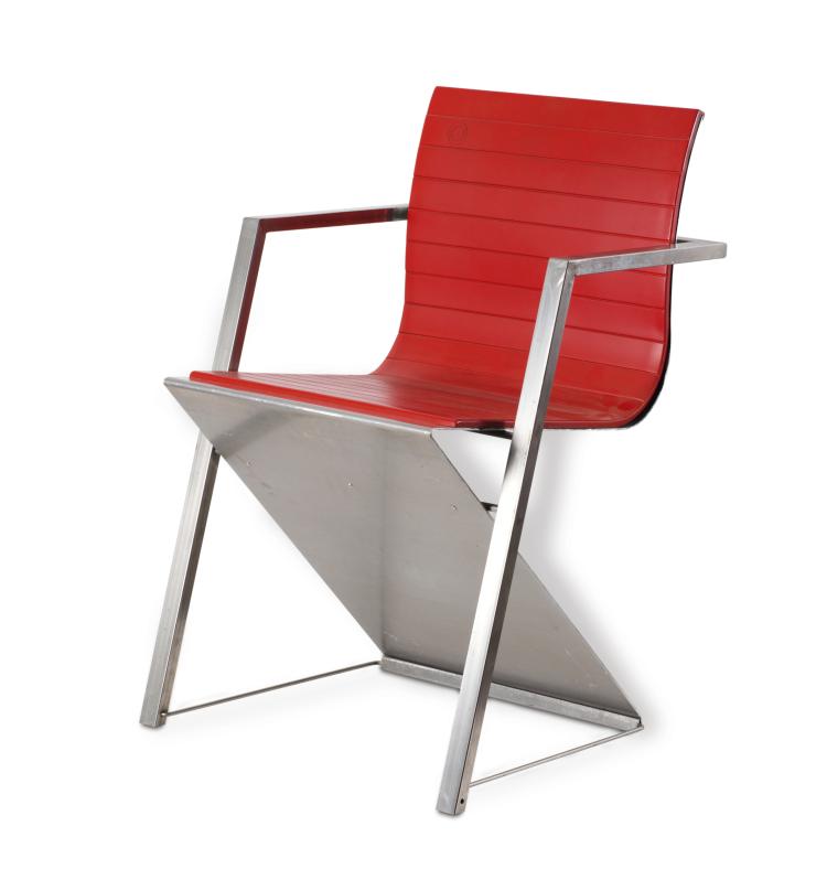 Hauptbild zu Objekt, Armlehnstuhl 'd8 Documenta', 1987, Reinhard M&uuml;ller, Pentagon, K&ouml;ln, 112A 147