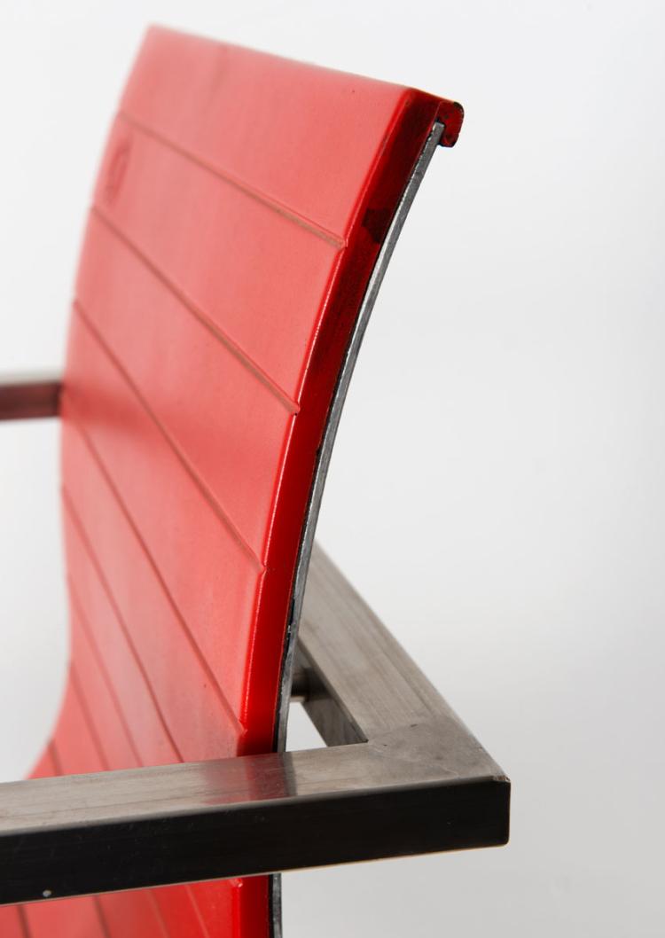 Bild 3 zu Objekt, Armlehnstuhl 'd8 Documenta', 1987, Reinhard M&uuml;ller, Pentagon, K&ouml;ln, 112A 147