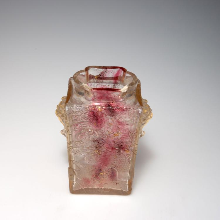 Bild 3 zu Objekt, 'Plat &agrave; t&ecirc;te de chim&egrave;re' vase, Appert Fr&egrave;res, Clichy, 112A 2