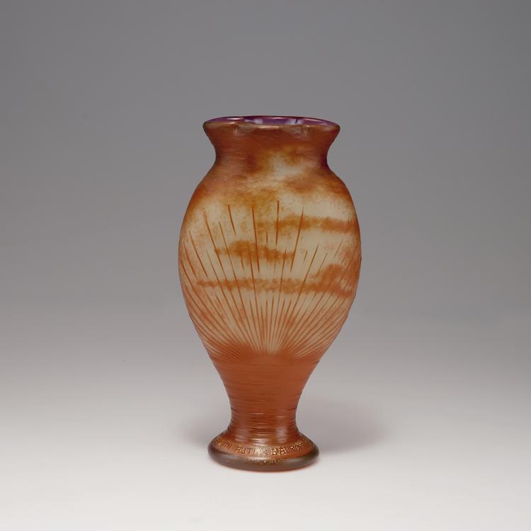 Bild 1 zu Objekt, 'Libellules et soleil' vase, Daum Fr&egrave;res, Nancy, 112A 39