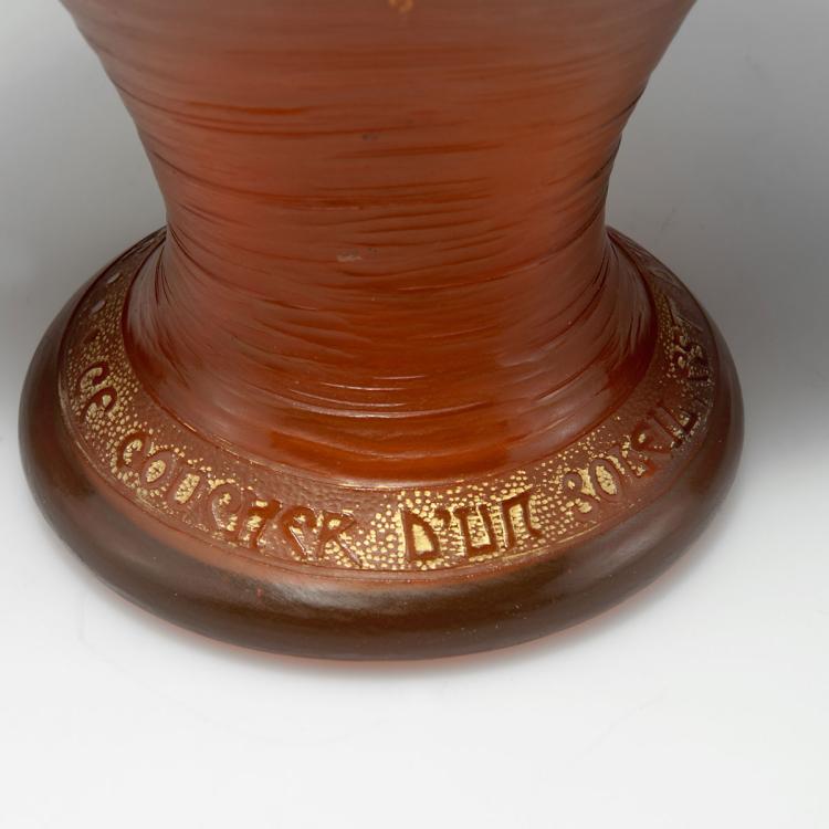 Bild 2 zu Objekt, 'Libellules et soleil' vase, Daum Fr&egrave;res, Nancy, 112A 39