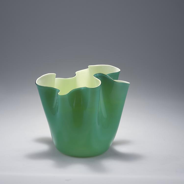 Hauptbild zu Objekt, Vase 'Fazzoletto', um 1950, Fulvio Bianconi, Venini & C., Murano, 113B 148