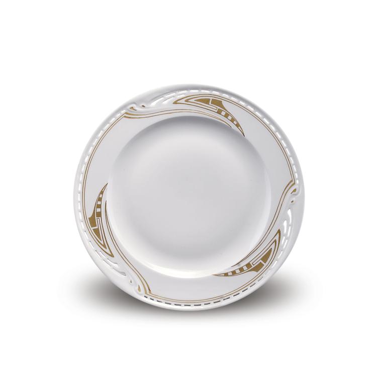 Hauptbild zu Objekt, 'Whiplash' cake plate, 1903, Henry van de Velde, Meissen, KPM, 112A 47