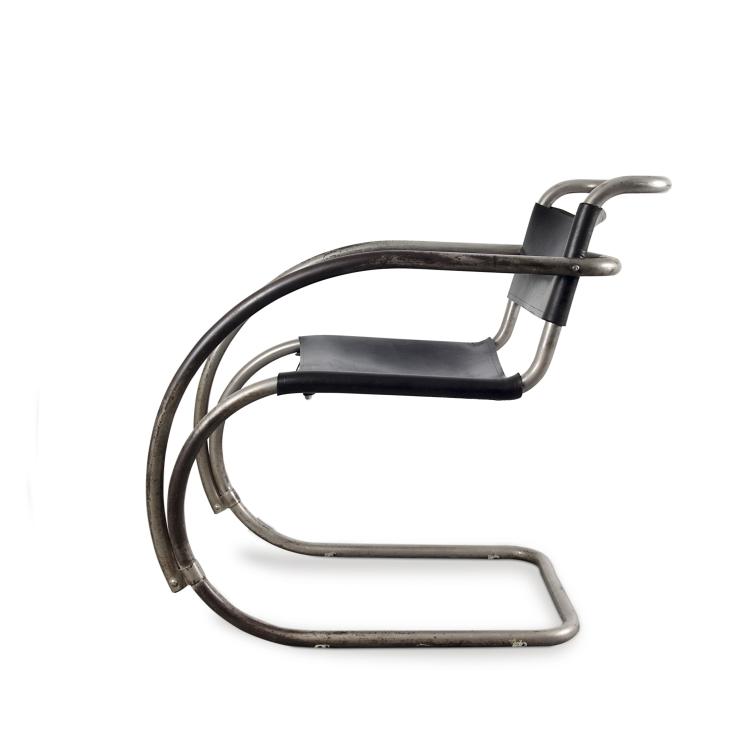 Hauptbild zu Objekt, Prototype 'Weissenhof - MR 20' armchair, Ludwig Mies van der Rohe, Berliner Metallgewerbe; M&uuml;ller, Joseph, Berlin, 112A 94