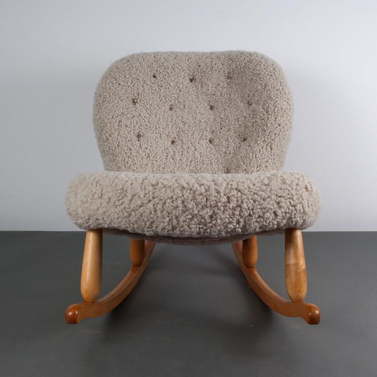 Bild 1 zu Objekt, 'Clam' rocking chair, Philip Arctander, Nordisk Staal & M&ouml;bel Central, D&auml;nemark, 112A 122