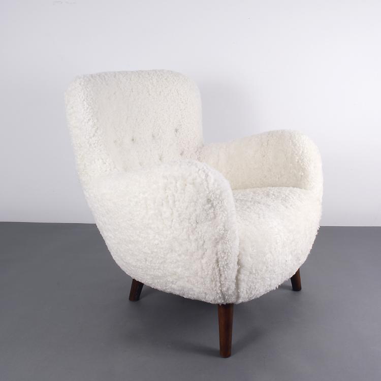 Hauptbild zu Objekt, Armchair, Flemming Lassen, Cabinetmaker Kjaer, Jacob (zugeschrieben), 112A 121
