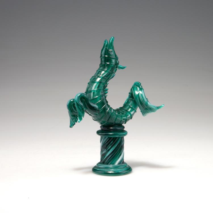 Hauptbild zu Objekt, 'Ippocampo' place marker, c1930, Napoleone Martinuzzi, Venini & C., Murano, 116B 67