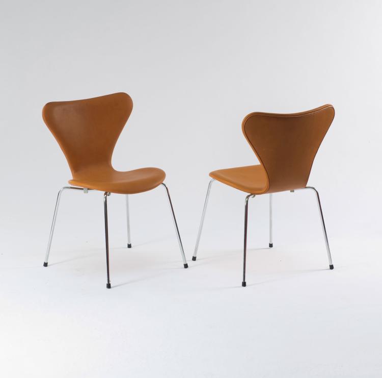 Bild 2 zu Objekt, Sechs St&uuml;hle '3107', 1955, Arne Jacobsen, Hansen, Fritz, Aller&ouml;d, 115A 196