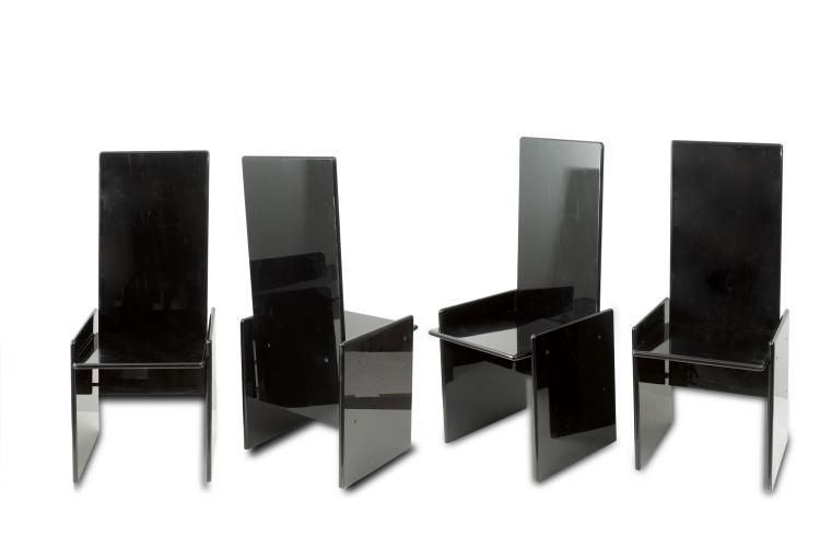 Hauptbild zu Objekt, Vier St&uuml;hle 'Kazuki', 1968, Kazuhide Takahama, Simon International, Bologna, 115C 386