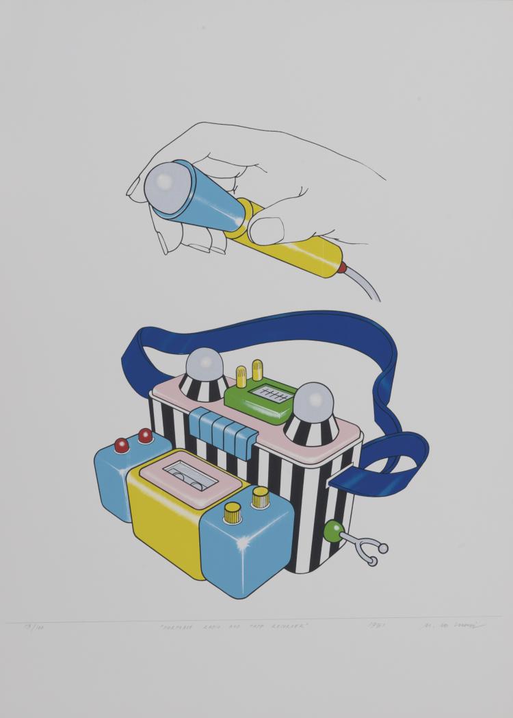 Hauptbild zu Objekt, 2 Bll. 'Portable Radio and Tape Recorder' u. 'Television', 1981, 115C 52