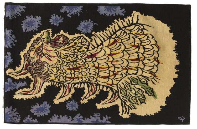 Hauptbild zu Objekt, Wandteppich 'Bestiaire', 1950er Jahre, Jean Lur&ccedil;at, Goubely-Gatien, Suzanne, Aubusson, 115C 480