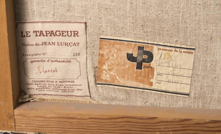 Bild 1 zu Objekt, Wandteppich 'Bestiaire', 1950er Jahre, Jean Lur&ccedil;at, Le Tapageur, Paris, 115C 479