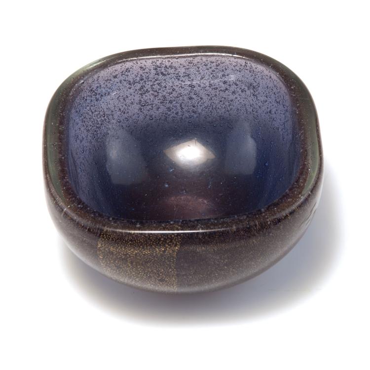 Bild 1 zu Objekt, 'Sommerso a bollicine' bowl, c1935, Carlo Scarpa, Venini & C., Murano, 116B 75