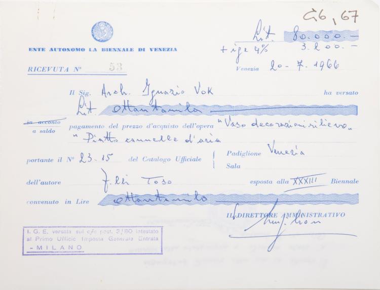 Bild 2 zu Objekt, Vase, 1966, Renato Toso, Toso, Fratelli, Murano, 116B 229