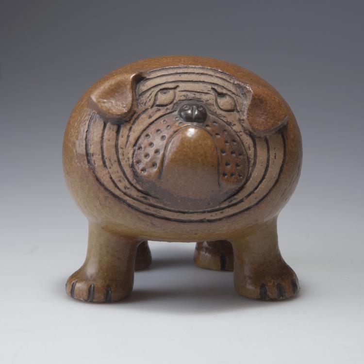 Bild 1 zu Objekt, Bulldogge, 1958, Lisa Larson, Gustavsberg, Gustavsberg, Schweden, 115A 136